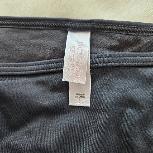 LARGE *Black String Bikini Victoria's Secret EUC Triangle Top - Picture 5 of 5